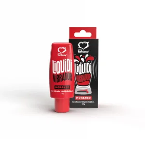 Gel Vibrador L&iacute;quido Beij&aacute;vel - Liquidi Vibrador Morango
