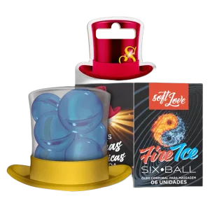 Bolinha Excitante 6 unidades - Six Ball Fire Ice - Desejo e Cia Sex Shop RJ