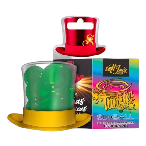 Bolinha Excitante 6 unidades - Six Ball Twister - Desejo e Cia Sex Shop RJ