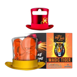 Bolinha Funcional 6 Unidades - Six Ball Magic Tiger - Desejo e Cia Sex Shop RJ