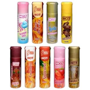 Gel Comestível Sabores Quentes 15ml - HOT - Desejo e Cia Sex Shop RJ