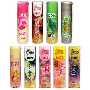 Gel Comestível Sabores Quentes 15ml - HOT - imagem 2 - Desejo e Cia Sex Shop RJ
