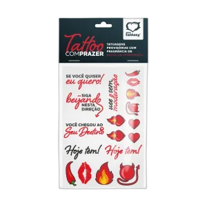 Tatuagens Provisórias com Fragrância de Baunilha Afrodisíaca - Tattoo com Prazer - Desejo e Cia Sex Shop RJ